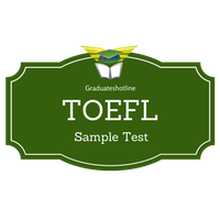 graduateshotline sample toefl Test TOEFL TOEFL Test   Online Free Sample Practice